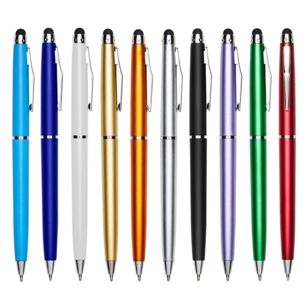 Caneta Plástica Touch Personalizada Logo Empresa
