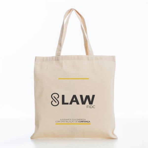 Sacola 100% algodão cru 180 gramas personalizada