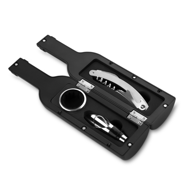 Kit Vinho Formato Garrafa Personalizado Logo Empresa
