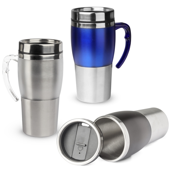 Caneca em Aço Inox Personalizada Logo Empresa